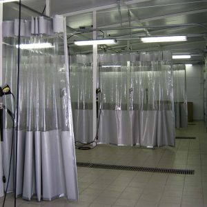 Штора для автомойки с прозрачной вставкой, размер 3х6м